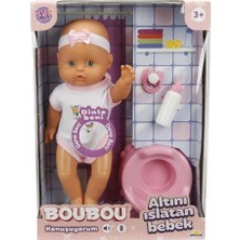 Aslanoğlu Store Mey Ithalat® 2030121 Boubou Altını Islatan ve Konuşan Bebek Seti 30 cm