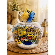Mum Sanat Atölyesi Msa Fenerbahçe Takım Cam Teraryumu/fanatik Cam Teraryum/elma Görünümlü Fanatik Cam Teraryum