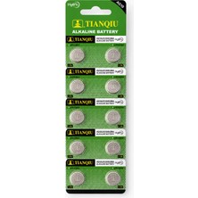 BURADABULDUN Tıanquı AG10 LR1130 389 189 Alkalin Düğme Pil 1.5V 10 Lu Kart Saat Oyuncak Hesap Makinesi Pili