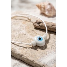 Rumo Handmade Bohem Beyaz Nazar Kolye