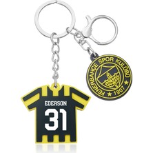 Fenerbahçe Ederson Charm Arma Silikon Anahtarlık - Lisanslı Orijinal
