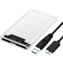 Brf Store Fhm-Prıme Alfais 4266 2.5 USB 3.0 Harici SSD Harddisk Şeffaf Satataşınabilir HDD Kutusu