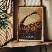 Brf Store Fhm-Prıme Fark Tanıtım Manzara Çerçevesiz Poster, Modern Dekoratif Çerçevesiz Poster, Tablo, Arches,