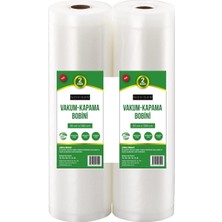 Brf Store Fhm-Prıme 10 Metre (2 Adet 30CM x 5 Metre) Gofrajlı Tırtıklı Rulo Vakum Poşeti 2'li Bobin Vakumlama