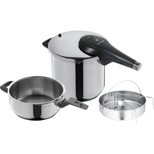 1001 Perfect Premium One Pot 3 Parça Düdüklü Tencere Seti, Indüksiyon Uyumlu, 6,5 L ve 3 L Düdükl