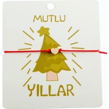 Zero Land Spt-Gld Kalp Yılbaşı Bilekliği Kırmızı