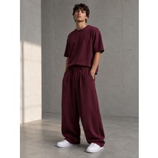 Shemard Bordo Oysho Baggy Pantolon
