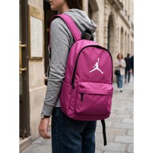 Logolu Pembe Okul Sırt Çantası 32X42 cm