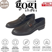 Gogi Shoes Model 1965 Erkek Klasik Ayakkabı Hakiki Dana Derisi Orijinal Kösele Tokalı Loafer