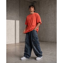 Shemard Orange Oversize T-Shirt