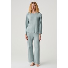 Catherine's Pointel Kumaş Rahat Kesim Pijama Takımı