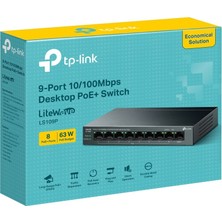 Tp-Lınk LS109P 9port 10/100 Poe Swıtch