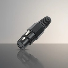 Aslanoğlu Store 3 Pin Dişi Xlr Mikrofon Jack Konnektörü Premium Seri