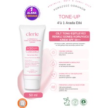 Clerie Tone Up Güneş Kremi SPF 50+ PA++++ 50 ml
