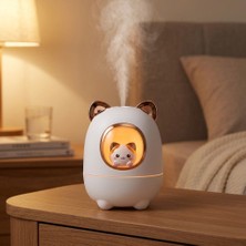 Margo Toys Sevimli Kedi Figürlü Şarj Edilebilir Ultrasonik Hava Nemlendirici ve Gece Lambası