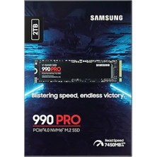 2tb Samsung 990 Pro 7450/6900MB/S M.2 Nvme MZ-V9P2T0BW (Resmi Distribütör Garantili)