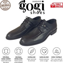 Gogi Shoes Model 2001 Erkek Klasik Ayakkabı Hakiki Dana Derisi Orijinal Kösele Bağcıklı