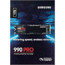 1tb Samsung 990 Pro 7450/6900MB/S M.2 Nvme MZ-V9P1T0BW (Resmi Distribütör Garantili)