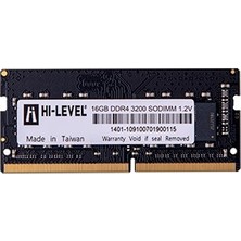 hılevel 16GB Ddr4 3200MHZ Sodımm 1.2V HLV-SOPC25600D4/16G Hı-Level