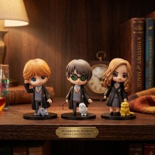 Margo Toys Harry Potter Büyücülük Dünyası 3'lü Mini Figür ve Evcil Hayvan Koleksiyon Seti