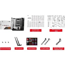 MSI Msı Mpg B650I Edge Wıfı Ddr5 HDMI M.2 USB 3.2 Lan Wifi Mıtx Am5