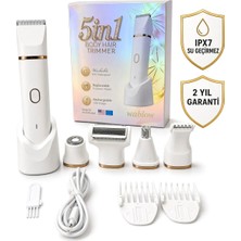 Wablow Vücut Tıraş Makinesi Series 5+1 Seti,Yüz/Saç/Vücut, IPX7 Su Geçirmez,Seramik Bıçak Şarj Standlı ( GARANTI)