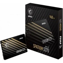 MSI 240GB Msı SSD Spatıum S270 Sata 2.5 500/400MB/S