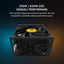 James Donkey Helıx H800 4xrbw Atx 550W Gamıng Kasa