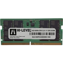 hılevel 16GB Ddr5 5600MHZ Sodımm 1.1 HLV-SOPC44800D5-16G Hı-Level
