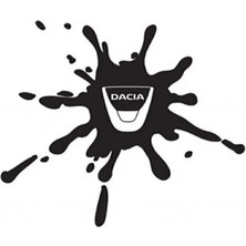 PINAXAR Dacia Damla Görünümlü Sticker Yakıt Deposu Depo Kapağı Sticker 2 Adet 12X10 cm
