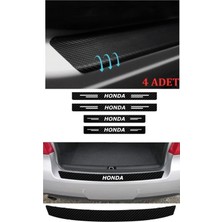 PINAXAR Honda Jazz Için Uyumlu Aksesuar Oto Bağaj ve Kapı Eşiği Sticker Set Karbon