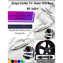 PINAXAR Mercedes X250 Için Premium, Aksesuar Oto Kapı Kolu/jant Sticker 10 Adet 13*1,5 cm