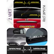 PINAXAR Peugeot Paertner Için Premium, Oto Ritim, Kaliteli Sticker 2 Adet 20*9 cm