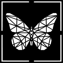 PINAXAR Geometrik Kele-Bek Sticker A+Kalite 20 x 20 cm Dayanıklı Dekoratif Sticker Oto Araç Cam Laptop Motos