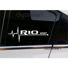 PINAXAR Kia Rio Sport Nabız Kalp Atışı Ritim Özel Yeni Sticker 2 Adet