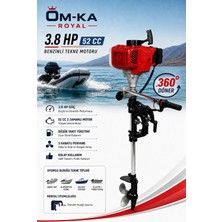 Öm-ka Royal 52 cc 3.8 Hp Profesyonel Dıştan Takmalı Tekne & Bot Motoru
