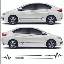 PINAXAR Volkswagen Için Özel Yeni Uyumlu Aksesuar Passat Yan Şerit Oto Ritim Özel Yeni Sticker