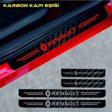 PINAXAR Renault R21 Karbon Kapı Eşiği Oto Sticker 4 Adet