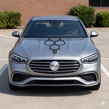 PINAXAR Opel Marka Için Özel Üretim Altıgen Kaput Sticker 30 x 60 cm (Renk Son Sayfada )