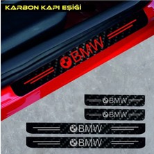 PINAXAR Bmw 535 Uyumlu Karbon Kapı Eşiği Oto Sticker 4 Adet