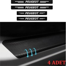 PINAXAR Peugeot 305 Için Uyumlu Aksesuar Oto Kapı Eşiği Sticker Karbon 4 Adet