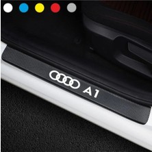 PINAXAR Audi A1 Için Özel Yeni Uyumlu Aksesuar Oto Kapı Eşiği Özel Yeni Sticker Karbon 4 Adet