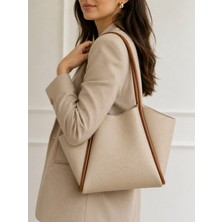 Parisienne Boutique Kadın Makyaj Çantalı Günlük El ve Omuz Çantası