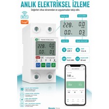 Generic Tuya Wifi 1-63A Akıllı Otomatik Sigorta – Kaçak Akım ve Enerji Izleme