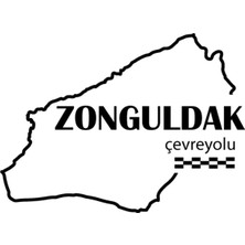 PINAXAR Zonguldak Çevreyolu Sticker (Oto-Motor-Laptop-Duvar-Dekor) 24 x 18 cm