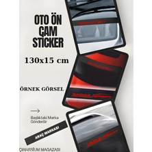 PINAXAR Tata Vista Ön Cam Oto Kaliteli Premium, Sticker 130X15 Karbon