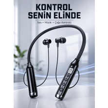 Alfa Brand Uzun Kullanım Süreli Bluetooth Kulaklık Boyun Bantlı Mikrofonlu 600 Saat Müzik Süreli Ses ve �