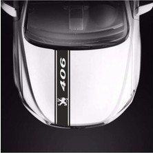 PINAXAR Peugeot 406 Için Kaput Üstü Sport Şerit Sticker Çıkartma