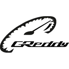 PINAXAR Greddy Saat Oto Arka Cam Sticker A+Kalite 20 x 20 cm Dayanıklı
