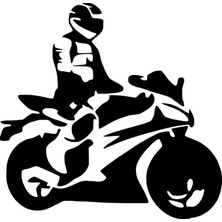 PINAXAR Yarış Motoru Duvar Dekor Sticker A+Kalite 40 x 40 cm Dayanıklı